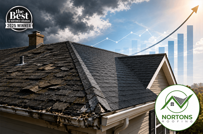 Professional roof inspection helping homeowners reduce roof lifecycle costs in Northwest Arkansas and Central Oklahoma