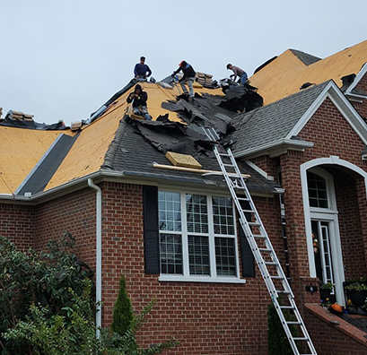 Asphalt shingle roof replacement completed by Nortons Roofing in Bentonville